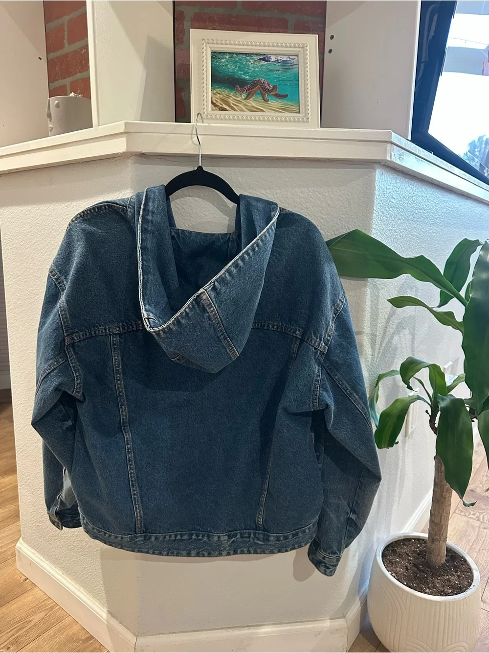 wild fable Hooded Denim Jacket - Picture 2 of 3
